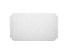 Smart-T-Haus Alfombra BAÃO para Bañera Caucho Natural Antideslizante Segura, Blanco, 40 X 70 Cms