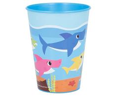 Vaso Infantil de plástico Reutilizable de 260 ml de Baby Shark