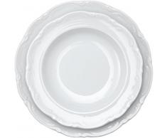 Creatable 17293, Serie San Marco Blanco, Cocina Vajilla 12Â Piezas Vajilla Porcelana, Color Blanco, 29Â x 28,5Â x 20,5Â cm, 12Â Unidades