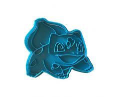 Cuticuter Bulbasaur PokÃ©mon Cortador de Galletas, Azul, 8x7x1.5 cm