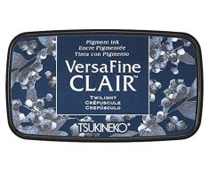 Tsukineko crepÃºsculo VersaFine Almohadilla de Tinta Clair, Material sintÃ©tico, Color Azul, 5,6 x 9.7 x 2.3 cm, 5.6 x 9.7 x 2.3 cm