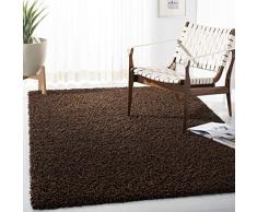 Safavieh Shaggy SGA119 - Alfombra Rectangular Tejida para Interiores (122 x 183 cm), Color marrón