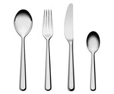 Alessi Amici Servicio de cubiertos 24 piezas, Acero
