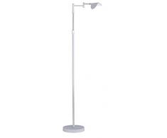 Trio Lighting Lámpara de Pie decorativo moderno Tento, LED integrado 80% ahorro de energía, 8.5 W, Blanco mate
