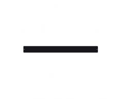 first4magnets Grande Rectangular Pizarra magnética Tira de/C/W 12 imanes – Negro (700 x 60 mm), Color Plateado