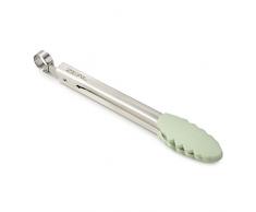 Zeal Celo Silicona no Cero Cocina Mini Pinzas con Asas de Acero Inoxidable, Verde, 20Â cm