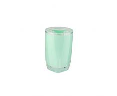 Axentia Cepillo de dientes plana Graz Pastellgrün, vaso para cepillos de dientes de plástico con tapa extraíble, cepillo de dientes con acabados Soporte con ranuras, con diseño en Schöner Pastel Color
