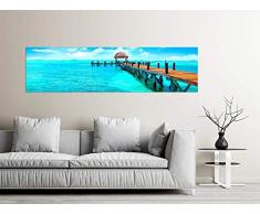 Oedim - Cuadro Panorámico en Aluminio Impresión Digital Mar 150 x 60 cm | Cuadro Panorámico para Pared, Resistente y Económico