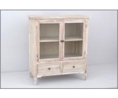 Sukima Decor Abadía Vitrina, Madera, Natural, 81x40x92 cm