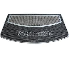 Home & Style Felpudo, Goma, Negro, 45 x 75 x 20 cm