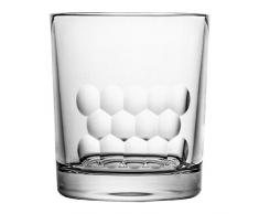 Crystaljulia Vaso de Whisky, Cristal, 8.5 x 8.5 x 9.5 cm, 6 Unidades