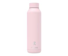 Quokka Solid - Quartz Pink Powder 630 ML Solidaria contra El Cancer De Mama | | Botellas De Agua Acero Inoxidable Sin BPA |Botella TÃ©rmica De Doble Pared - Mantiene el frÃ­o y el calor
