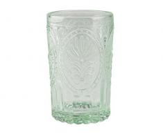 Katie Alice Festival Folk Vaso de Cristal Verde