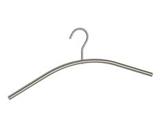 WENKO Percha Steel - percha para la ropa, Acero inoxidable, 45 x 16 x 1.2 cm, Plata mate