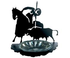 IMEX EL ZORRO El Zorro 11411-Cenicero Picador, 160 x 183 mm, Hierro Forjado, Negro, 8x18.3x16 cm