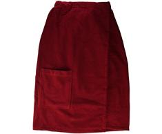 Blank Home Pareo de Sauna Algodón, Ruby Red 80x160x2 cm