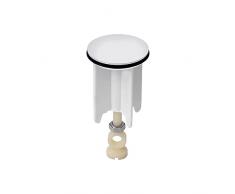 TapÃ³n de Drenaje Universal de 40 mm para Fregadero de Lavabo de Cocina, baÃ±o, Altura Ajustable, latÃ³n Cromado, Blanco, (dsadsad)