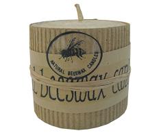 Reila Velas con Diseño Panal de Abeja, Cera, Blanco, 5x5x5 cm, 6 Unidades