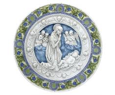 Diseño Toscano – adoración de los niño Roundel Pared Escultura