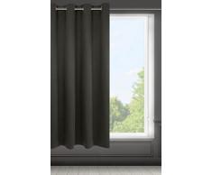 Eurofirany Logan Cortina Opaca - 1 Unidad, Ojales, Bloquea la Luz, Oscurece la HabitaciÃ³n, Dormitorio, Sala de Estar, 140x175 cm, Gris Graphito