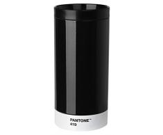 Pantone Vaso de Viaje, Acero Inoxidable, ABS, Black 419, 7.5 x 7.5 x 16.4 cm