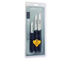 ARCPJ Nova Juego Tres Cuchillos, Negro, 25 x 10 x 5 cm