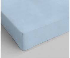 Max Color Sàbana con angulos de 25cm, Azul, Doble