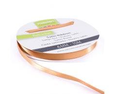 Vaessan Creative - Cinta de satén, dorado, 6 mm