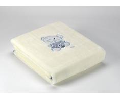 Mora Petits Manta Infantil 85% AcrÃlico, 15% Poliéster, Azul 36.5x41.5x5.5 cm