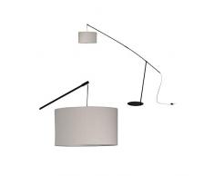 Paulmann 79729 Benue - Lámpara de pie (máx. Lámpara de pie (60 W, metal, E27), color beige y negro