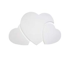 Lampara de pared infantil Corazones (Blanco)
