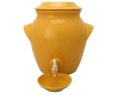 Bouchonnerie Jocondienne Vinagrera de diseÃ±o 1302 tapÃ³n de Corcho y Grifo/Plato Madera Amarillo 30 x 26 mm
