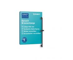 Duravit UV0600004046 - Barra de ducha universal, color negro mate