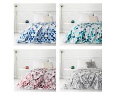 Deisgn91 - Manta para sofá, para salón, poliéster, Color Rojo, 200 x 220 cm