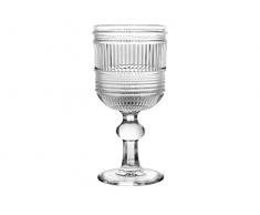 H&H Hydra - Juego de 6 copas de cristal, transparente, 24 cl