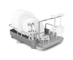 Umbra Escurreplatos, Acero Inoxidable, Gris, 41.91 x 34.29 x 15.24 cm