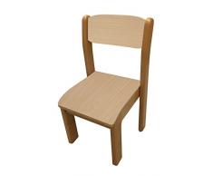 Mobeduc 600560H182 - Silla infantil, talla 2, madera, color haya
