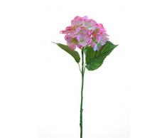 ColoryVertical Set de Flores Hortensia Mini, Tela, Rosa, 14x14x50 cm, 2 Unidades