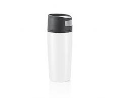 XD Design Vaso antigoteo Auto, Negro/Blanco, Acero Inoxidable, 7.5 cm