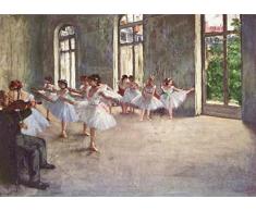 Legendarte Cuadro Lienzo, ImpresiÃ³n Digital - Ensayo De Ballet Edgar Degas, cm. 50x70 - DecoraciÃ³n Pared