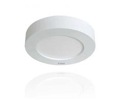 Roblan MOONR2558BC Downlight Foco Superficie, 18 W, Blanco