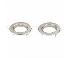 V-TAC SKU.3585 - Cuenco para foco (GU10, satinado, VT-778 x 2, plástico, otros materiales, 30 mm)