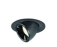 SLV NUMINOS GIMBLE - LÃ¡mpara de techo empotrable (LED, luz de techo, luz empotrada, 4000 K, 17,5 W, 16600 lm, color negro, 20 grados)
