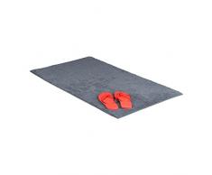 Relaxdays – Alfombrilla de baño (60 x 100 cm), Lavable, para calefacción por Suelo Radiante, Color Gris