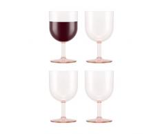 Bodum OKTETT 4 - Copas de vino tinto de plÃ¡stico, reutilizables, 0,25 l