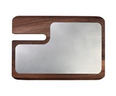 Berkel BK-TAG000NOCAX Rectangular Aluminio, Madera Tabla de Cocina para Cortar - Tabla de Cortar (Rectangular, Aluminio, Madera, Monótono, 1 Pieza(s))