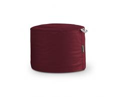 HAPPERS Puff Taburete Polipiel Indoor Granate