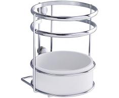 Wenko 54824100 Soporte para utensilios Style – Cesta para la cocina, metal cromado, Plata Brillante, 13 x 13 x 15 cm