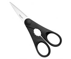Fiskars Tijeras de cocina con abrebotellas, Longitud: 20 cm, Acero de calidad/PlÃ¡stico, Essential, 1023820