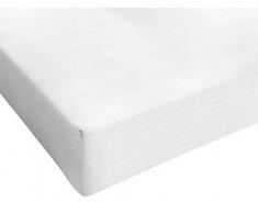 Sàbana bajera ajustable elàstica Blanco Cama francesa (140 x 200 cm)